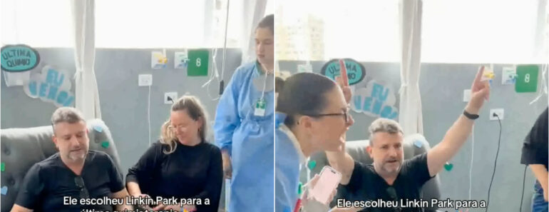 Paciente Escolheu “In The End” Dos Linkin Park Para a Sua Última Sessão De Quimioterapia Paciente Escolheu “In The End” Dos Linkin Park Para a Sua Última Sessão De Quimioterapia