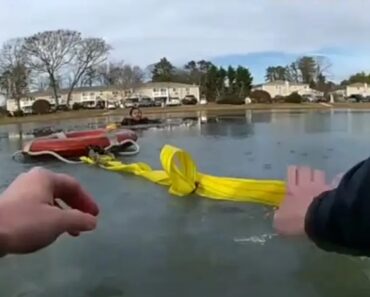 O Momento Em Que Criança é Resgatada Após Cair Em Lago Gelado O Momento Em Que Criança é Resgatada Após Cair Em Lago Gelado
