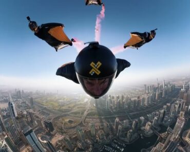 Atletas De Wingsuit Desafiam a Gravidade No Hotel Mais Alto Do Mundo No Dubai Atletas De Wingsuit Desafiam a Gravidade No Hotel Mais Alto Do Mundo No Dubai