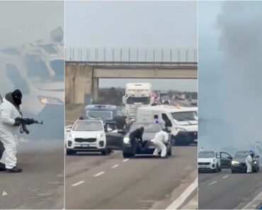 Gangue Bloqueia Autoestrada, Troca Tiros Com a Polícia e Tenta Roubo Digno De Filme Em Itália Gangue Bloqueia Autoestrada, Troca Tiros Com a Polícia e Tenta Roubo Digno De Filme Em Itália