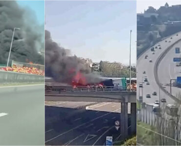 Camião De Cerveja Consumido Pelas Chamas Obrigou Ao Corte Da A1 Camião De Cerveja Consumido Pelas Chamas Obrigou Ao Corte Da A1