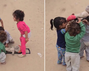 Crianças Em Gaza Simulam Funeral Em Vídeo Impactante. “Infância Roubada” Crianças Em Gaza Simulam Funeral Em Vídeo Impactante. “Infância Roubada”