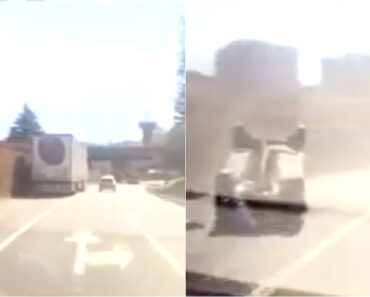 Camião é Filmado a Provocar Acidente Violento e a Seguir Viagem Em Braga Camião é Filmado a Provocar Acidente Violento e a Seguir Viagem Em Braga