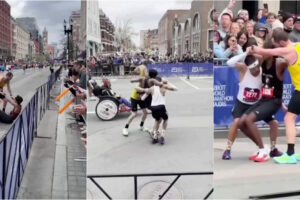 Atletas Abdicam Dos Seus Melhores Tempos Para Ajudar Corredor Exausto Na Maratona De Boston