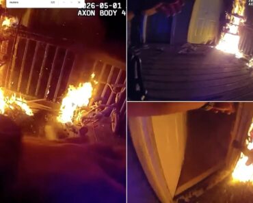 Polícia Resgata Família De Casa Em Chamas Nos Estados Unidos Polícia Resgata Família De Casa Em Chamas Nos Estados Unidos