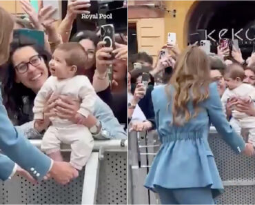 Bebé Fica Encantada Ao Conhecer Kate Middleton Bebé Fica Encantada Ao Conhecer Kate Middleton