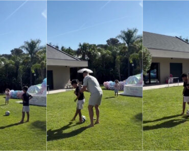 Cristiano Ronaldo Ensina Alguns Truques Ao Filho Mateo Cristiano Ronaldo Ensina Alguns Truques Ao Filho Mateo