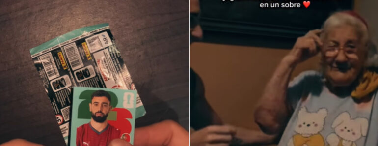 Uma Avó e Um Cromo Da Panini: o Vídeo Que Deixou Bruno Fernandes Em Lágrimas Uma Avó e Um Cromo Da Panini: o Vídeo Que Deixou Bruno Fernandes Em Lágrimas