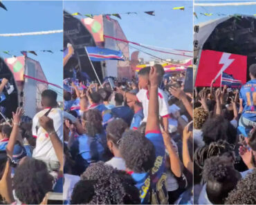 Adeptos Cabo-Verdianos Fazem a Festa No Terreiro Do Paço Após Empate Histórico Frente à Espanha Adeptos Cabo-Verdianos Fazem a Festa No Terreiro Do Paço Após Empate Histórico Frente à Espanha