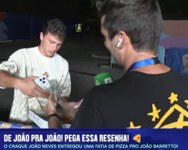 João Neves Oferece Pizza a Repórter Brasileiro Que Não Comia Há Várias Horas João Neves Oferece Pizza a Repórter Brasileiro Que Não Comia Há Várias Horas