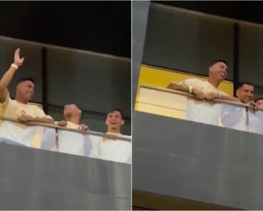 Cristiano Ronaldo Surge Na Varanda Do Hotel Em Toronto e Deixa Os Fãs Em Êxtase Cristiano Ronaldo Surge Na Varanda Do Hotel Em Toronto e Deixa Os Fãs Em Êxtase