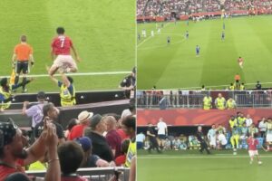 Adepto Invade o Relvado No Portugal – Croácia e Quase a Chegar a Cristiano Ronaldo é Placado