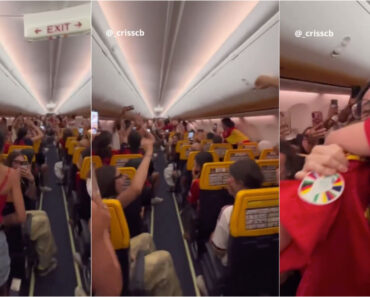 Piloto Anuncia o Título Mundial De Espanha Durante Um Voo e Deixa Os Passageiros Em Êxtase Piloto Anuncia o Título Mundial De Espanha Durante Um Voo e Deixa Os Passageiros Em Êxtase