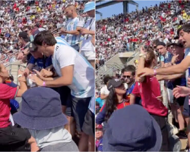 Adepta Com Camisola De Cristiano Ronaldo Enfrenta Adeptos Argentinos Na Final Do Mundial Adepta Com Camisola De Cristiano Ronaldo Enfrenta Adeptos Argentinos Na Final Do Mundial