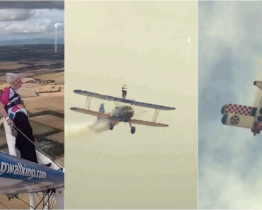 Britânica De 97 Anos Volta a Bater Recorde Ao Voar Na Asa De Um Avião Britânica De 97 Anos Volta a Bater Recorde Ao Voar Na Asa De Um Avião