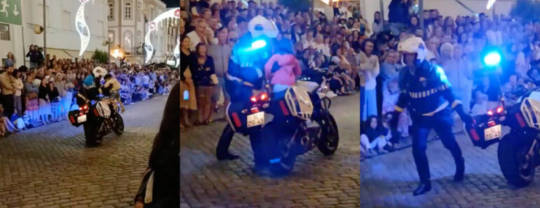 Agente Da PSP Deixa Crianças Subir à Mota e Conquista Multidão Em Viana Do Castelo Agente Da PSP Deixa Crianças Subir à Mota e Conquista Multidão Em Viana Do Castelo