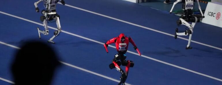 Robô Bate Recorde Mundial De Usain Bolt Nos 100 Metros… e No Final é Levado Em Maca Robô Bate Recorde Mundial De Usain Bolt Nos 100 Metros… e No Final é Levado Em Maca