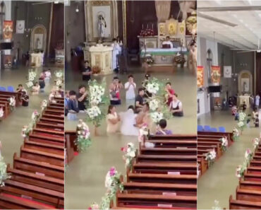 Noiva Atravessa Igreja Com Água Pela Cintura Para Se Casar Nas Filipinas Noiva Atravessa Igreja Com Água Pela Cintura Para Se Casar Nas Filipinas
