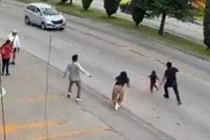 Atira-se Para o Meio Da Estrada Para Salvar Criança Que Fugia Dos Pais