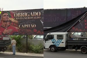 Lisboa Acordou Com Cartazes De Apoio a Ronaldo e Críticas a Jorge Jesus… Mas Já Foram Retirados