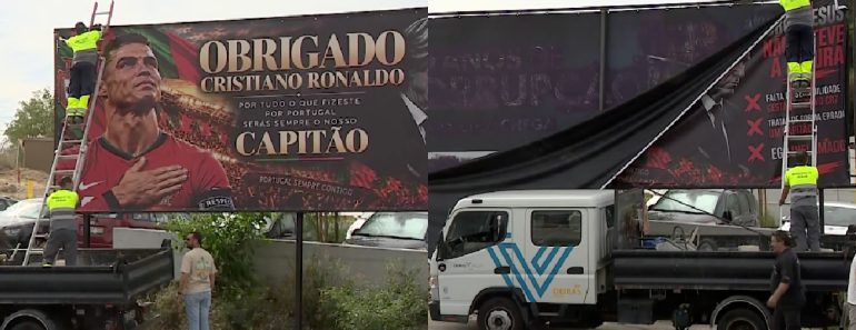 Lisboa Acordou Com Cartazes De Apoio a Ronaldo e Críticas a Jorge Jesus… Mas Já Foram Retirados Lisboa Acordou Com Cartazes De Apoio a Ronaldo e Críticas a Jorge Jesus… Mas Já Foram Retirados