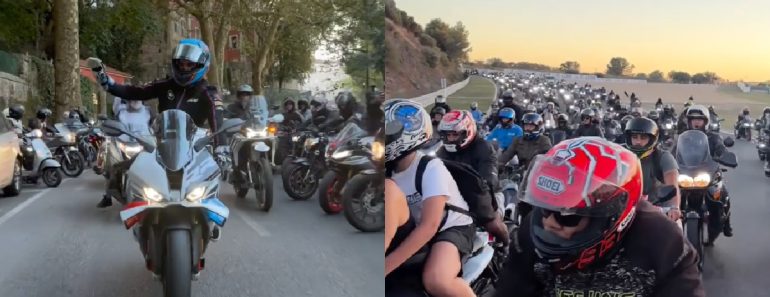 Miguel Oliveira Lidera Desfile De Motas Entre Sintra e o Estoril Antes Do Mundial De Superbike Miguel Oliveira Lidera Desfile De Motas Entre Sintra e o Estoril Antes Do Mundial De Superbike
