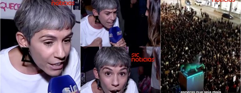 Beatriz Gosta Junta-se a Protesto No Porto e Defende Manifestantes: “Não Vamos Desistir” Beatriz Gosta Junta-se a Protesto No Porto e Defende Manifestantes: “Não Vamos Desistir”